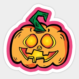 The jack o the lantern cartoon Sticker